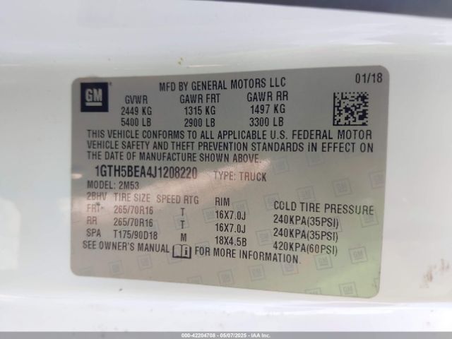 1GTH5BEA4J1208220 GMC Canyon