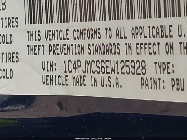 1C4PJMCS6EW125928 Jeep Cherokee Latitude