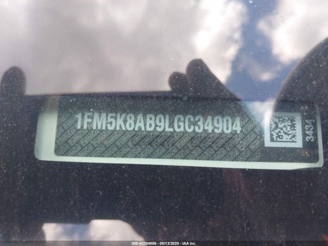 1FM5K8AB9LGC34904 Ford Police Interceptor Utility