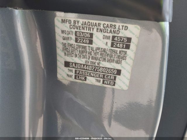 2007 JAGUAR XK SAJDA44B275B02659 Photo 8