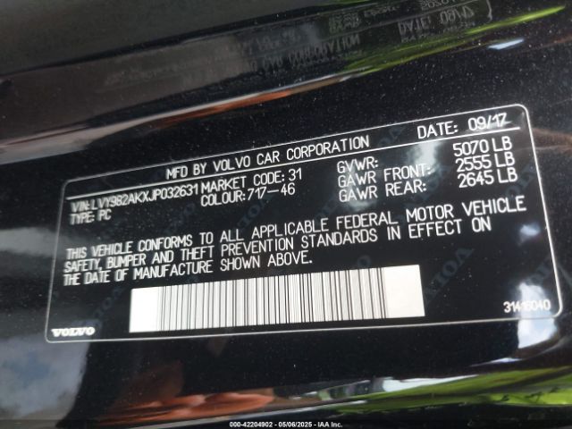 LVY982AKXJP032631 Volvo S90 T5 Momentum
