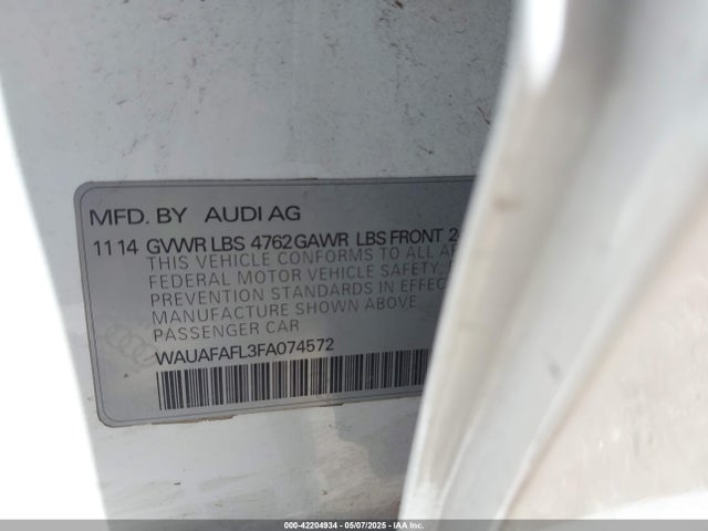 2015 AUDI A4 WAUAFAFL3FA074572 Photo 8