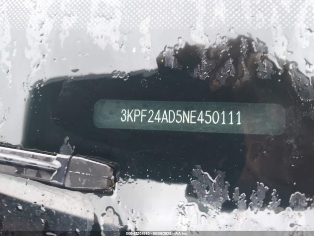 3KPF24AD5NE450111 KIA Forte Lxs
