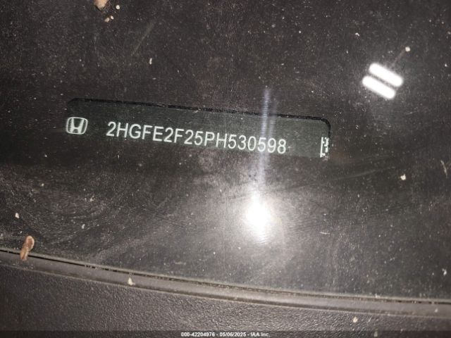 2HGFE2F25PH530598 Honda Civic Lx