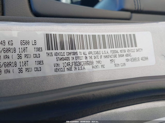 1C4RJFBG3KC686280 Jeep 2019
