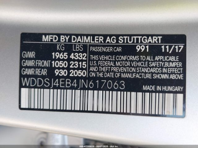 2018 MERCEDES-BENZ CLA 250 WDDSJ4EB4JN617063 Photo 8