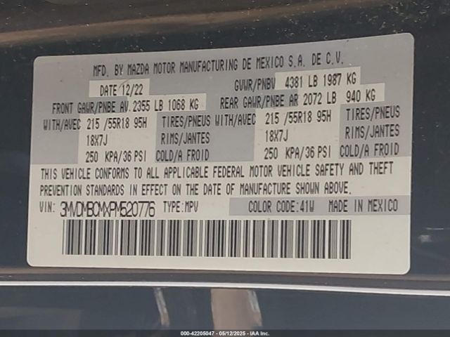 3MVDMBCMXPM520776 Mazda Cx-30 2.5 S Preferred