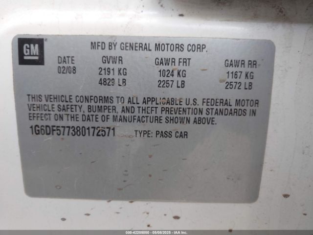 2008 CADILLAC CTS 1G6DF577380172571 Photo 8
