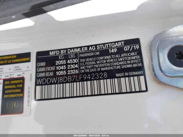 2020 MERCEDES-BENZ C 300 WDDWJ8DB7LF942328 Photo 8