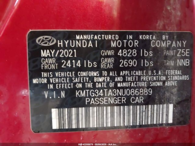 2022 GENESIS G70 KMTG34TA3NU086889 Photo 8