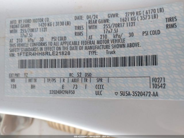 2024 FORD RANGER 1FTER4HH8RLE21828 Photo 8