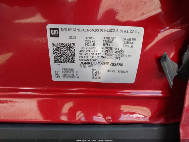 2024 CHEVROLET BLAZER 3GNKBERS2RS283650 Photo 8