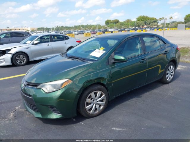 2T1BURHE8FC464122 Toyota COROLLA LE