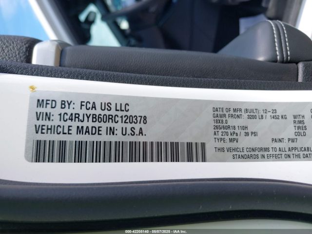 1C4RJYB60RC120378 Jeep Grand Cherokee 4xe