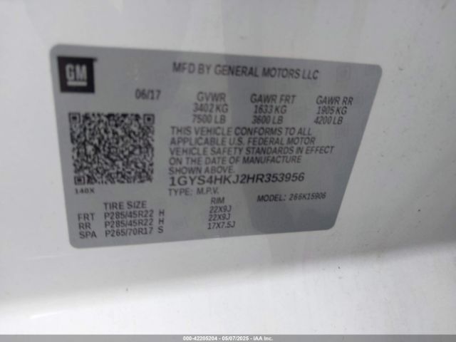 2017 CADILLAC ESCALADE ESV 1GYS4HKJ2HR353956 Photo 8