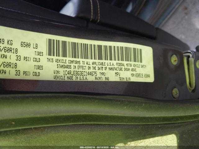 1C4RJEBG3EC144675 Jeep Grand Cherokee Limited