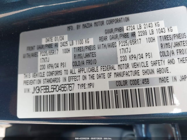 Mazda Cx-5 2.5 S Select 2024 JM3KFBBL5R0456767 Image 9