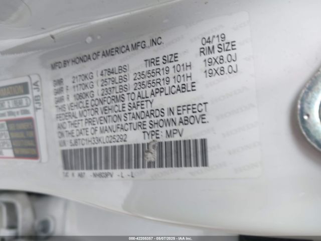 2019 ACURA RDX 5J8TC1H33KL025292 Photo 8