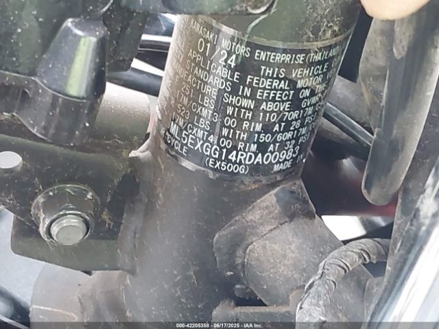 2024 KAWASAKI EX500 ML5EXGG14RDA00983 Photo 9