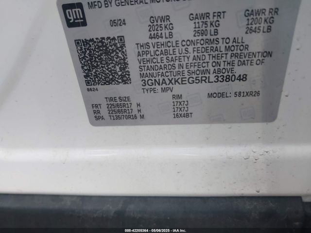 2024 CHEVROLET EQUINOX 3GNAXKEG5RL338048 Photo 8