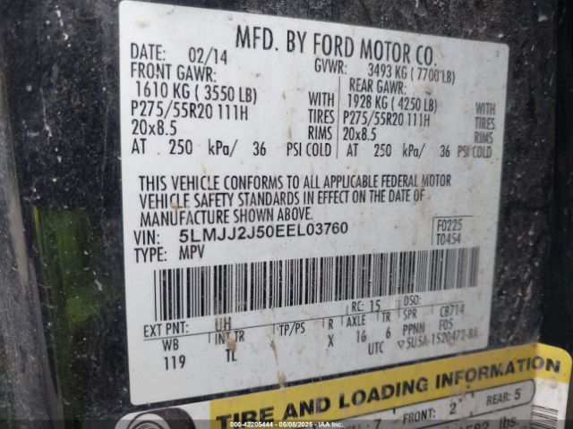 5LMJJ2J50EEL03760 Lincoln Navigator