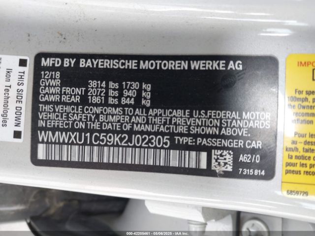 2019 MINI HARDTOP WMWXU1C59K2J02305 Photo 8