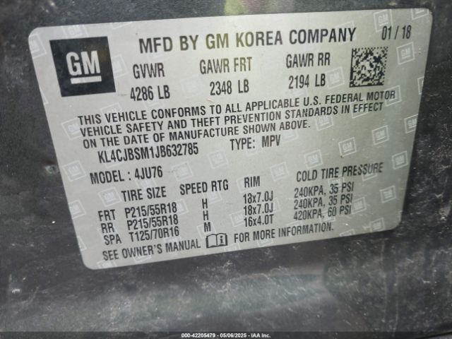 2018 BUICK ENCORE KL4CJBSM1JB632785 Photo 8