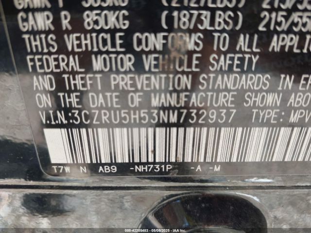 2022 HONDA HR-V 3CZRU5H53NM732937 Photo 8