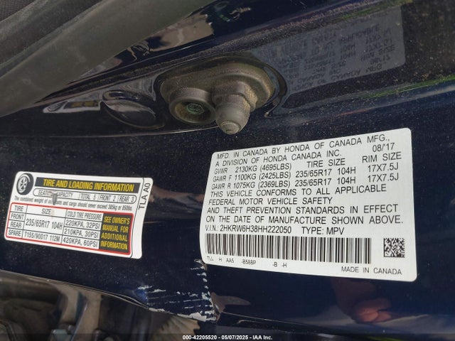 2HKRW6H38HH222050 Honda k24w9/k24v9