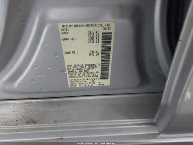 1N4AL3AP2FC465479 Nissan Altima 2.5 S