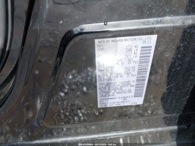 5N1AL0MM6FC548077 Infiniti QX60