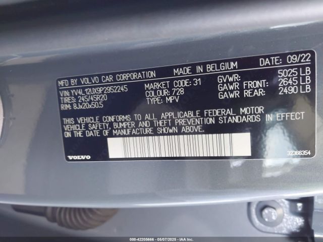 YV4L12UX9P2952245 Volvo Xc40 B5 Ultimate Dark Theme