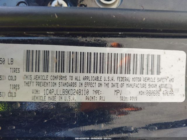 2019 JEEP CHEROKEE 1C4PJLLB9KD248110 Photo 8