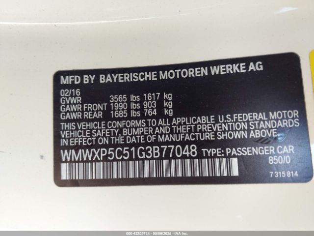 2016 MINI HARDTOP WMWXP5C51G3B77048 Photo 8
