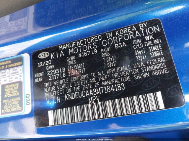 KNDEUCAA8M7184183 KIA SELTOS S