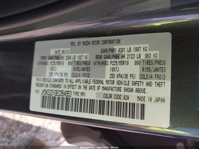 JM3KE2DY9E0354653 Mazda Cx-5 Grand Touring