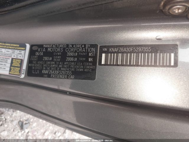 KNAFZ6A30F5297355 KIA Forte Koup Sx