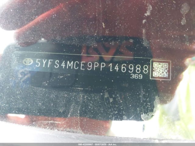 5YFS4MCE9PP146988 Toyota COROLLA SE
