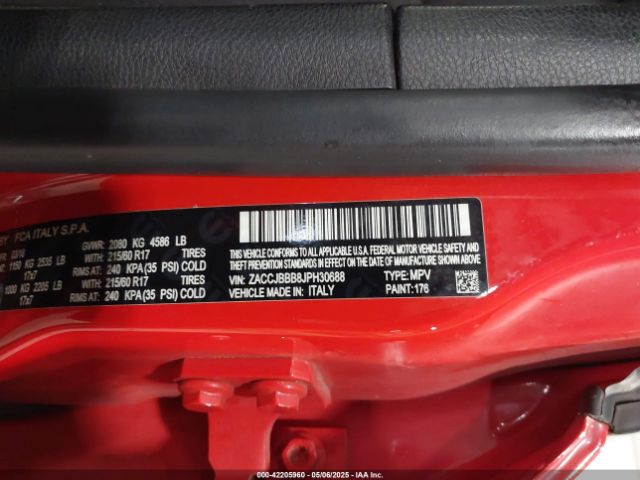 ZACCJBBB8JPH30688 Jeep Renegade Latitude 4x4
