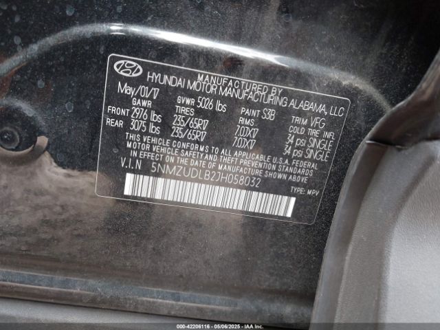 2018 HYUNDAI SANTA FE SPORT 5NMZUDLB2JH058032 Photo 8
