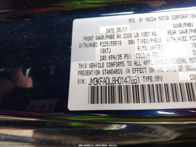 2017 MAZDA CX-5 JM3KFADL8H0147851 Photo 8