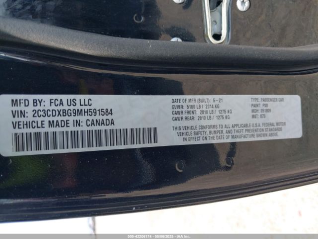2021 DODGE CHARGER 2C3CDXBG9MH591584 Photo 8