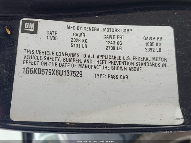 2007 CADILLAC DTS 1G6KD57Y07U126127 Photo 8
