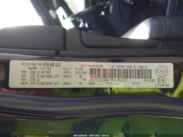 2018 JEEP GRAND CHEROKEE 1C4RJFCT1JC314558 Photo 8
