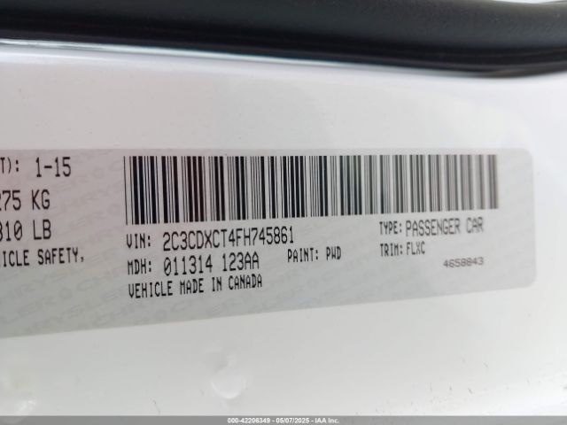 2C3CDXCT4FH745861 Dodge 2015