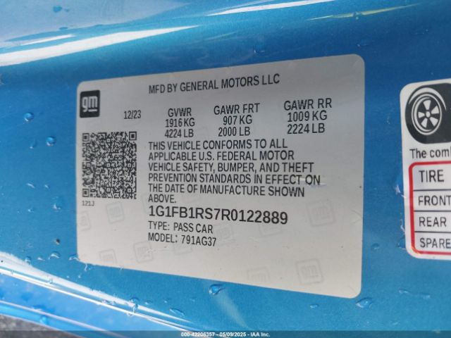 2024 CHEVROLET CAMARO 1G1FB1RS7R0122889 Photo 8