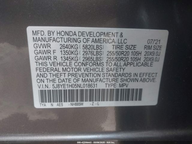 2022 ACURA MDX 5J8YE1H05NL018631 Photo 8
