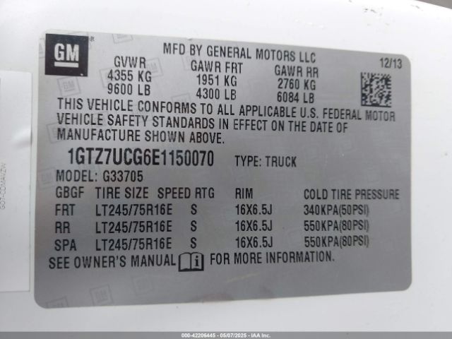 2014 GMC SAVANA 3500 1GTZ7UCG6E1150070 Photo 8