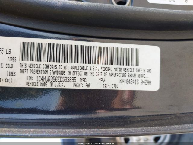 1C4NJRBB6ED533895 Jeep Patriot Sport