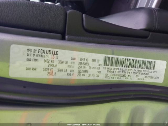 1C4RJFAG9FC229853 Jeep Grand Cherokee Altitude